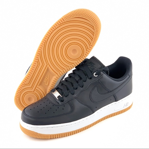 NEW Nike Air Force 1 ‘07 PRM AF1 Black Sneakers - Picture 4 of 8